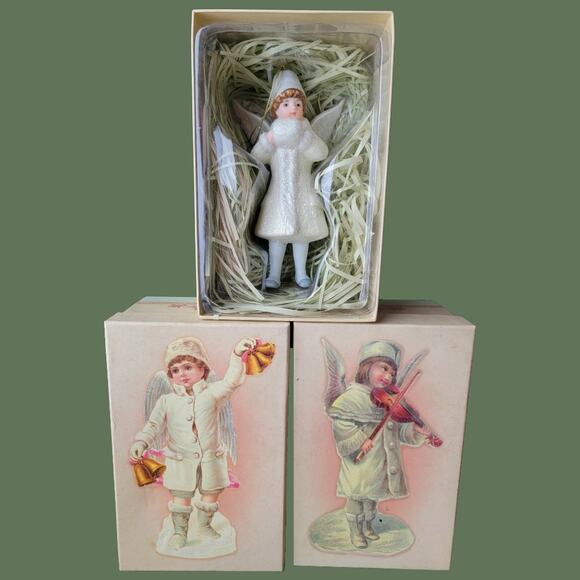 Victorian Angel Ornaments from Costco, Set of Three - Picture 1 of 5